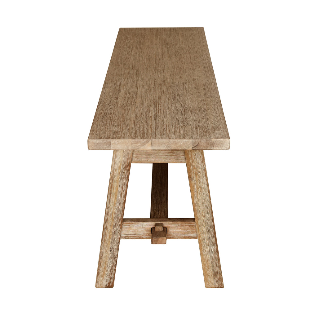 Bedford 59" Bench A-Base - Brushed Smoke - view 5