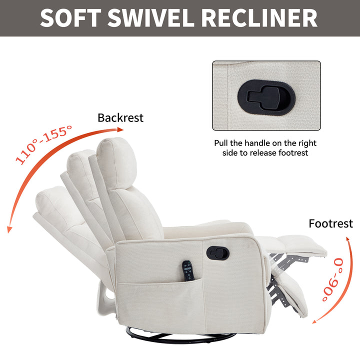 beige-heat-massage-manual-recliner-chair-with-rocker-and-swivel-in-fabric-for-living-room