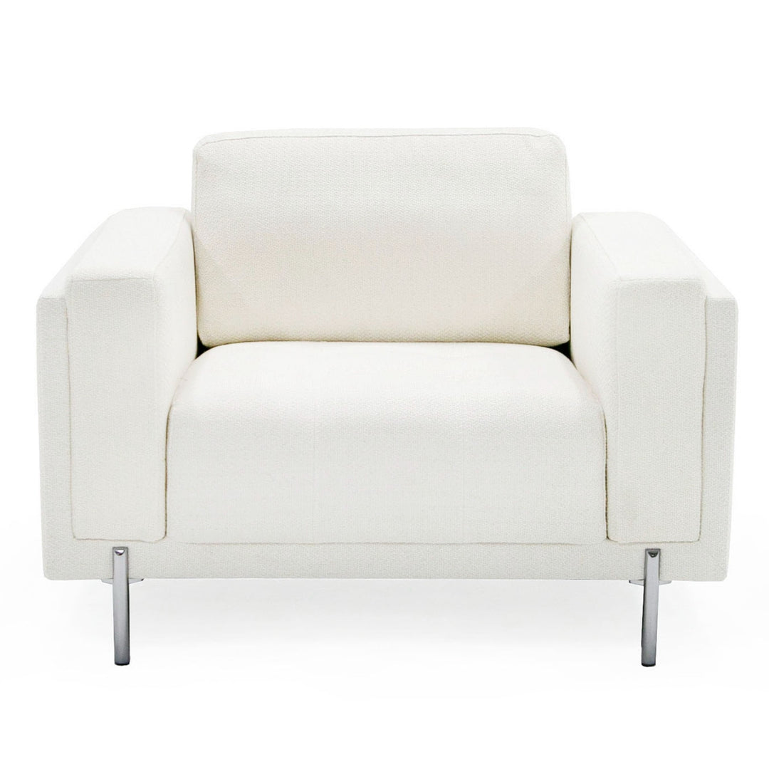 Schmidt - Modern Off White Fabric Chair