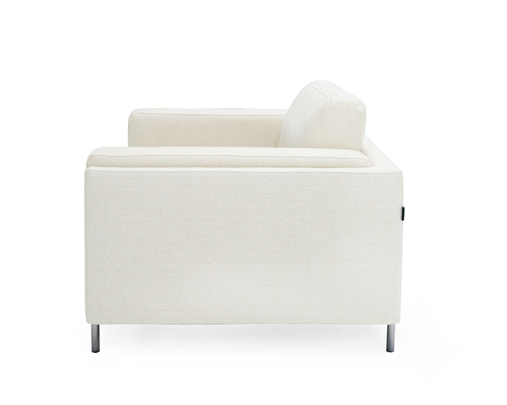 Schmidt - Modern Off White Fabric Chair