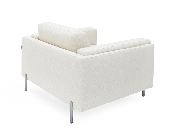 Schmidt - Modern Off White Fabric Chair