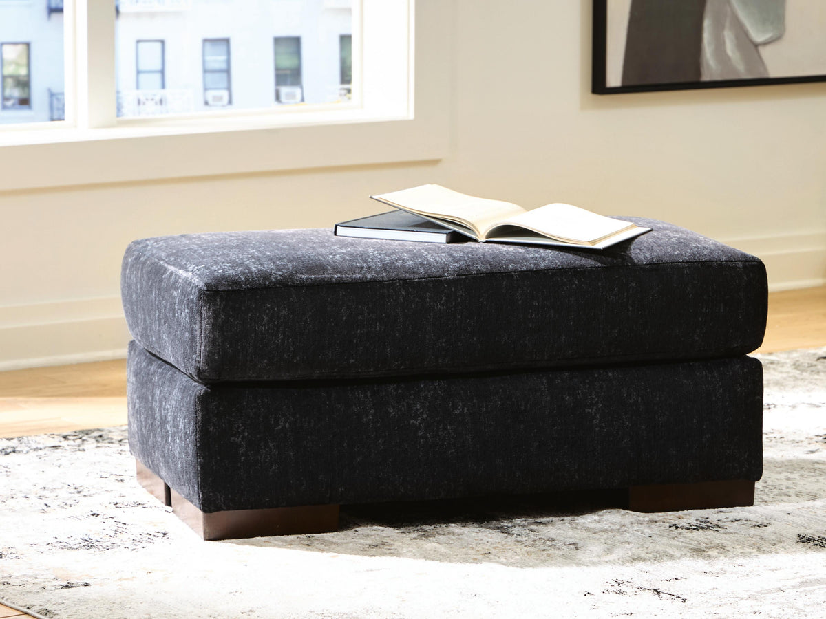 Whitmore Manor Ottoman - Black Pearl (2)