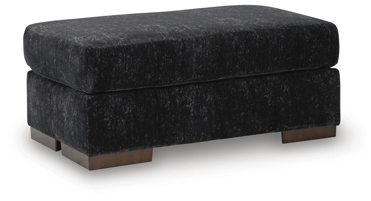 Whitmore Manor Ottoman - Black Pearl (1)