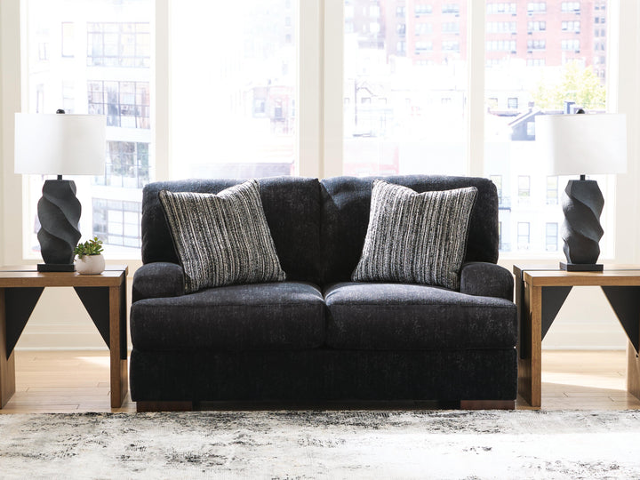Whitmore Manor Loveseat - Black Pearl (2)