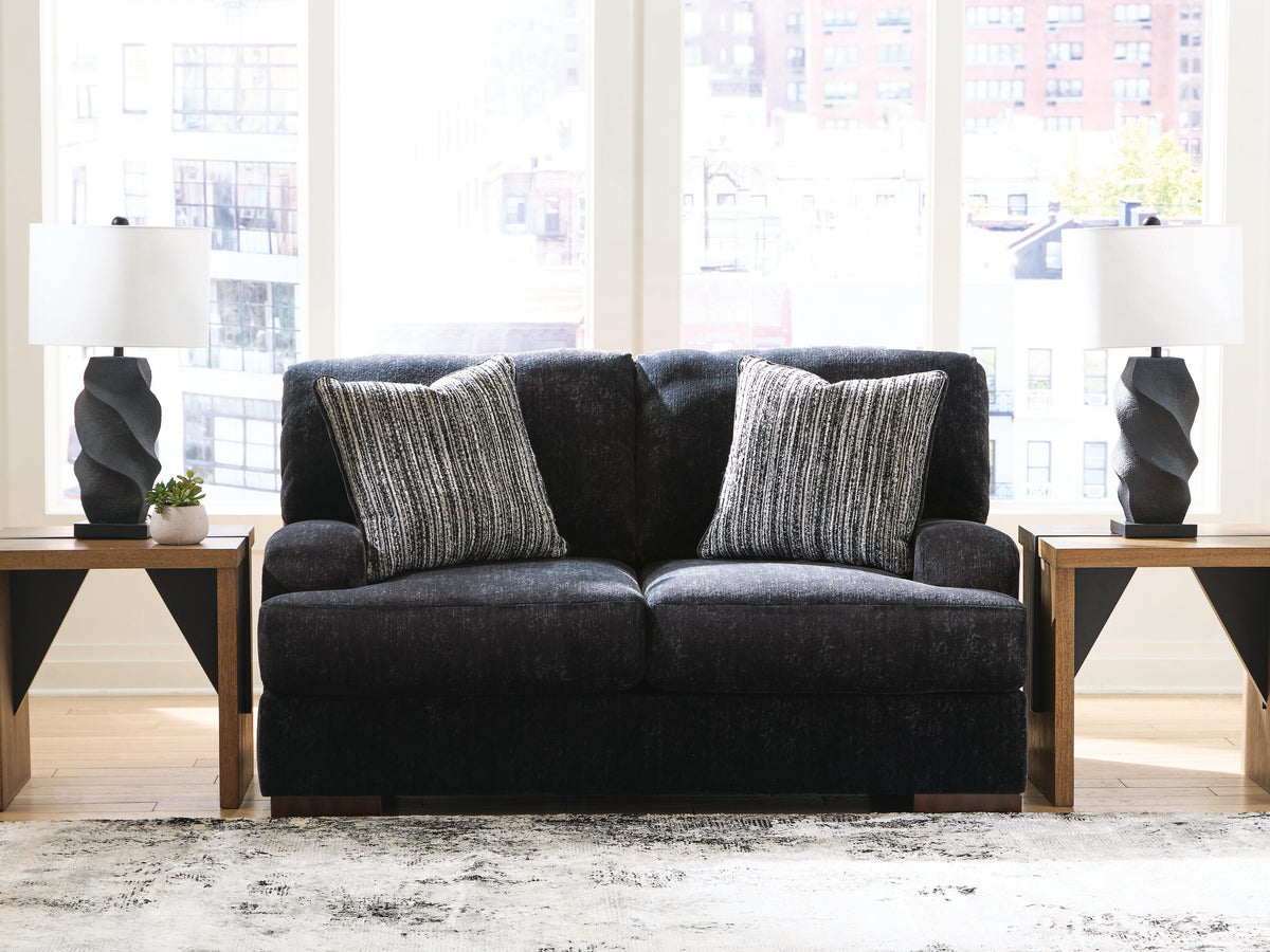 Whitmore Manor Loveseat - Black Pearl (2)