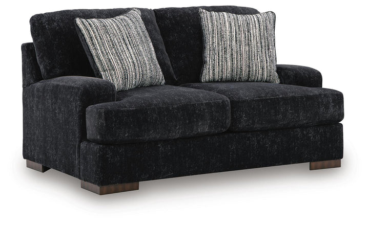 Whitmore Manor Loveseat - Black Pearl (1)