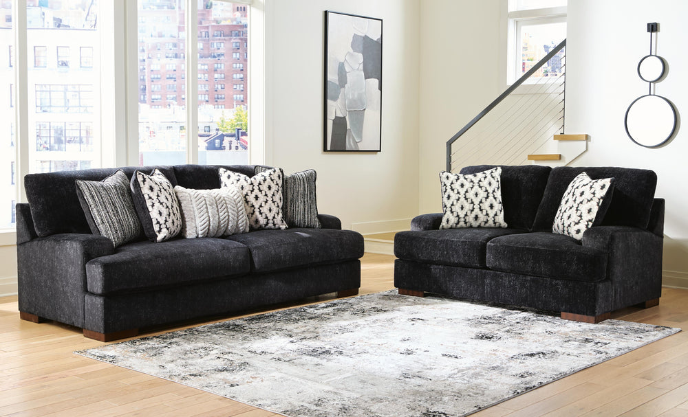 Whitmore Manor Sofa and Loveseat (2)