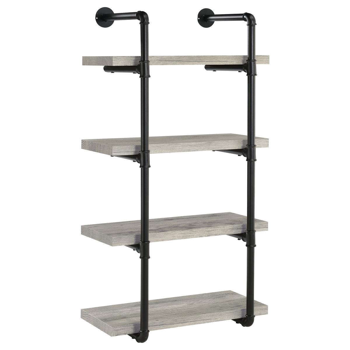 Elmcrest - 24" 4-Shelf Wall Bookshelf - Gray Driftwood