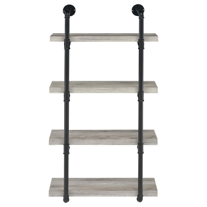 Coaster Furniture 804416 Elmcrest 24-inch 4-shelf Wall Bookshelf Grey Driftwood