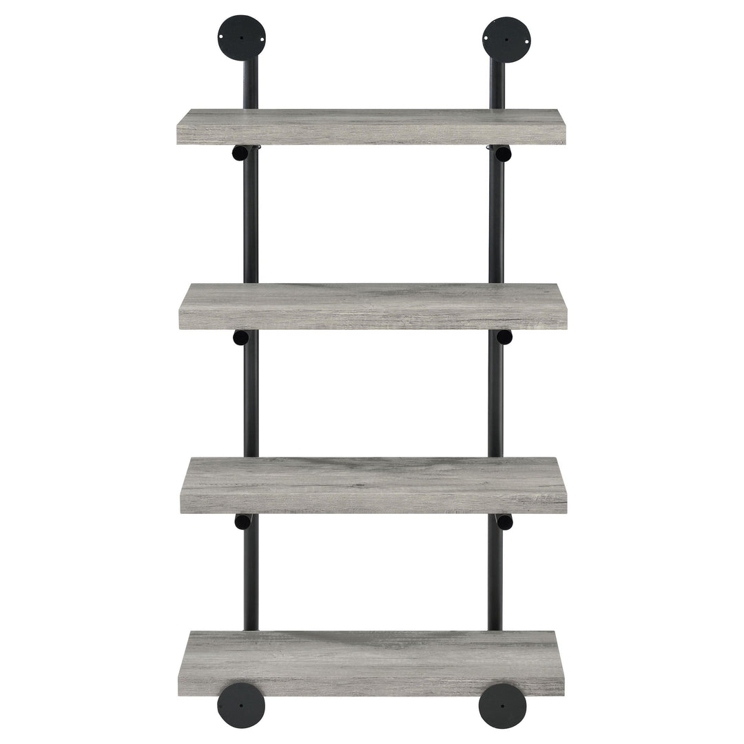 Coaster Furniture 804416 Elmcrest 24-inch 4-shelf Wall Bookshelf Grey Driftwood