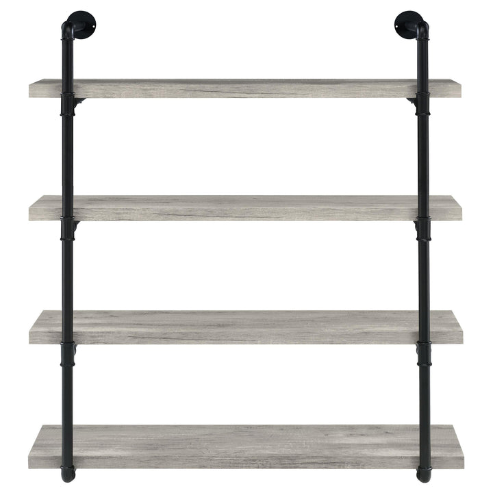 Coaster Furniture 804427 Elmcrest 39-inch 4-shelf Wall Bookshelf Grey Driftwood