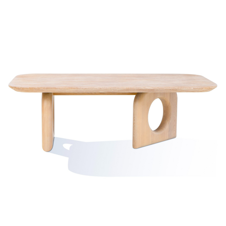 Osaka - Modern Faux Marble + Natural Ash Coffee Table