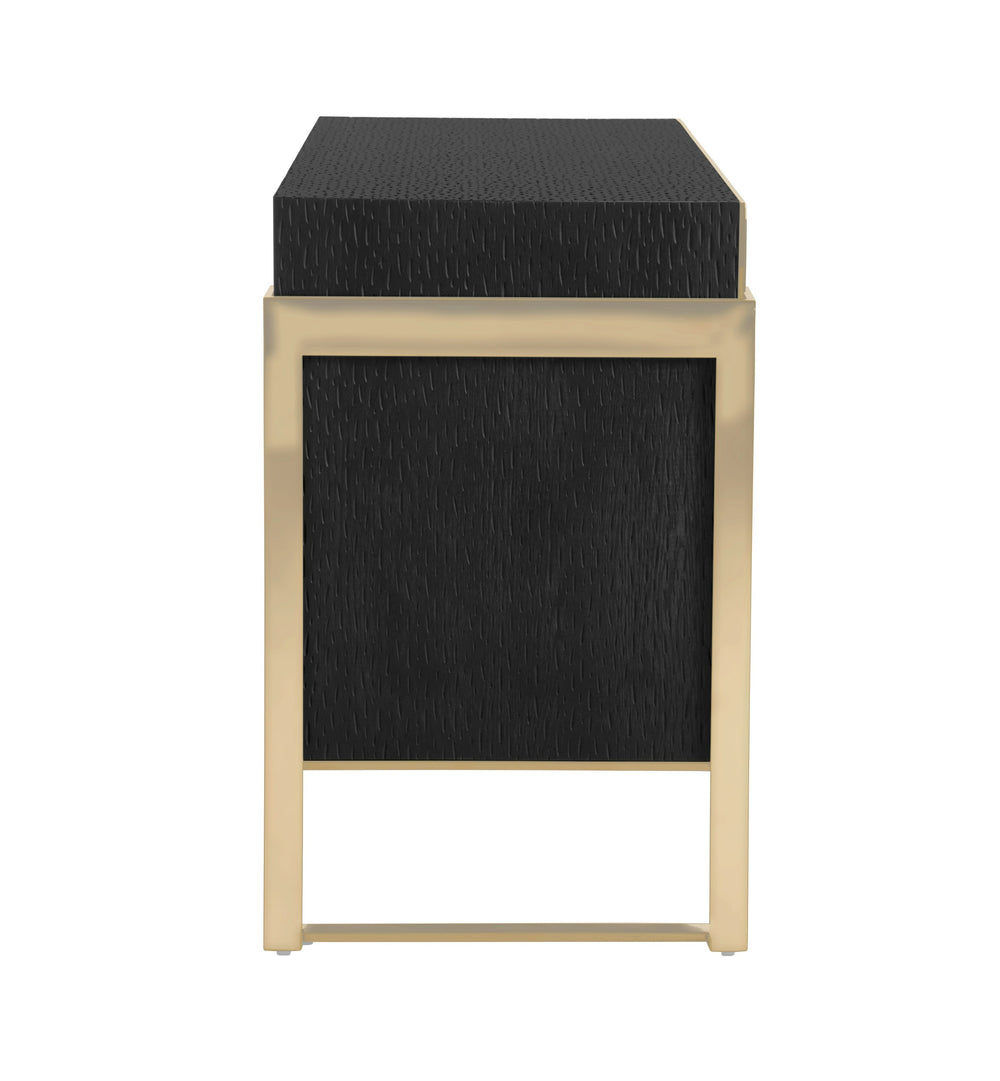 Rothsay - Modern Wenge + Gold Dresser - View 7
