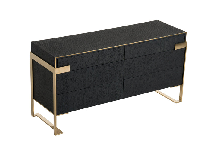 Rothsay - Modern Wenge + Gold Dresser