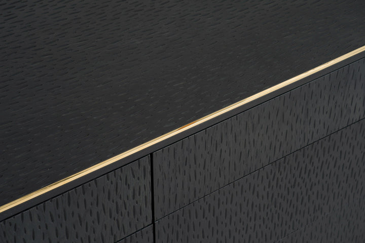 Rothsay - Modern Wenge + Gold Dresser
