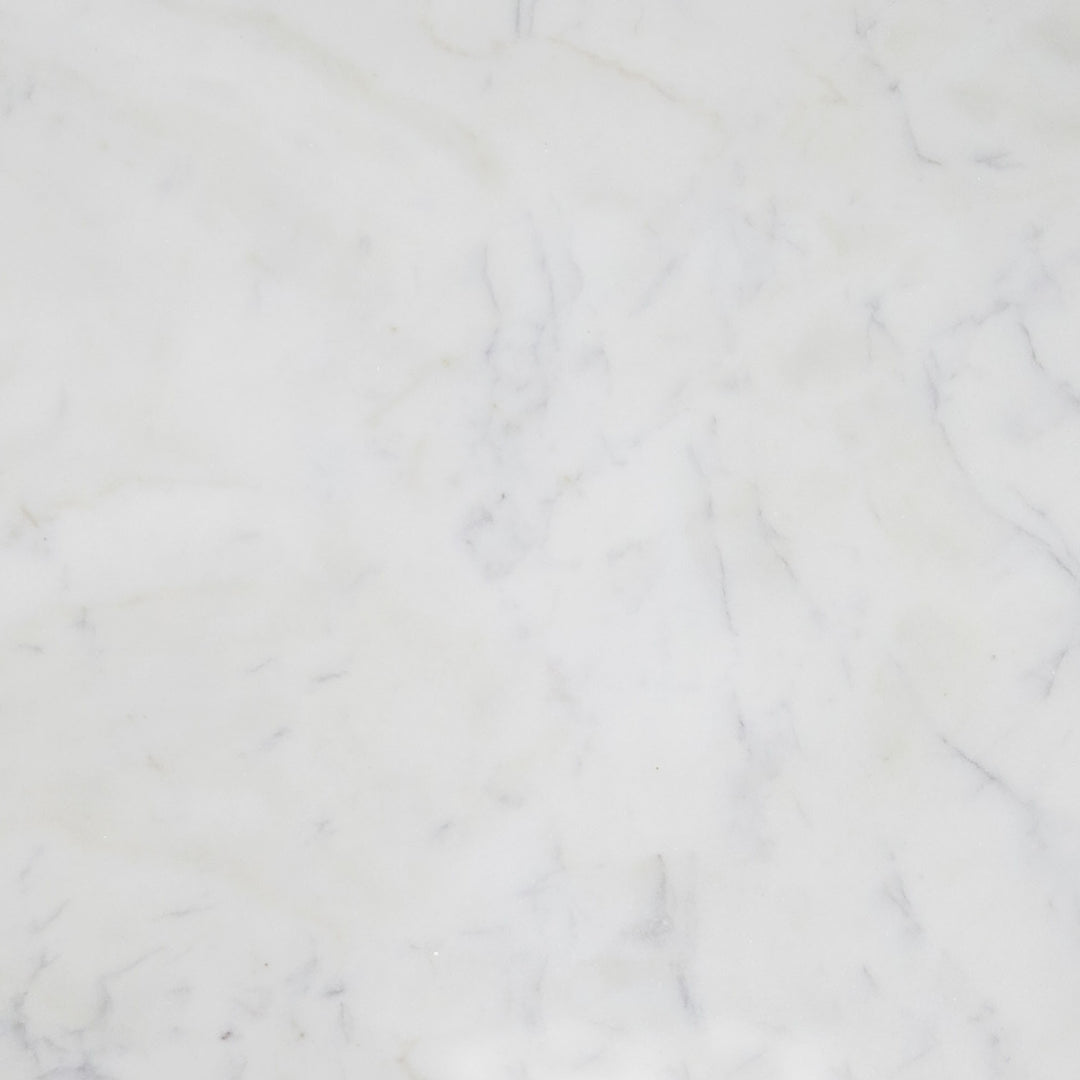 Cambridge White Marble & Mango Round End Table