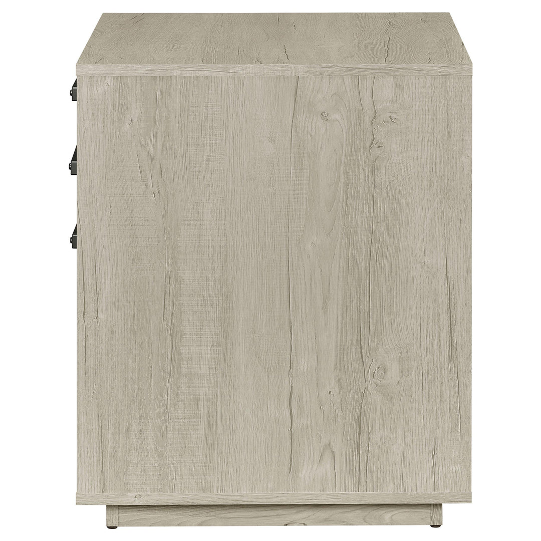 Coaster Furniture 805882 Loomis 3-drawer Home Office File Cabinet Whitewashed Grey