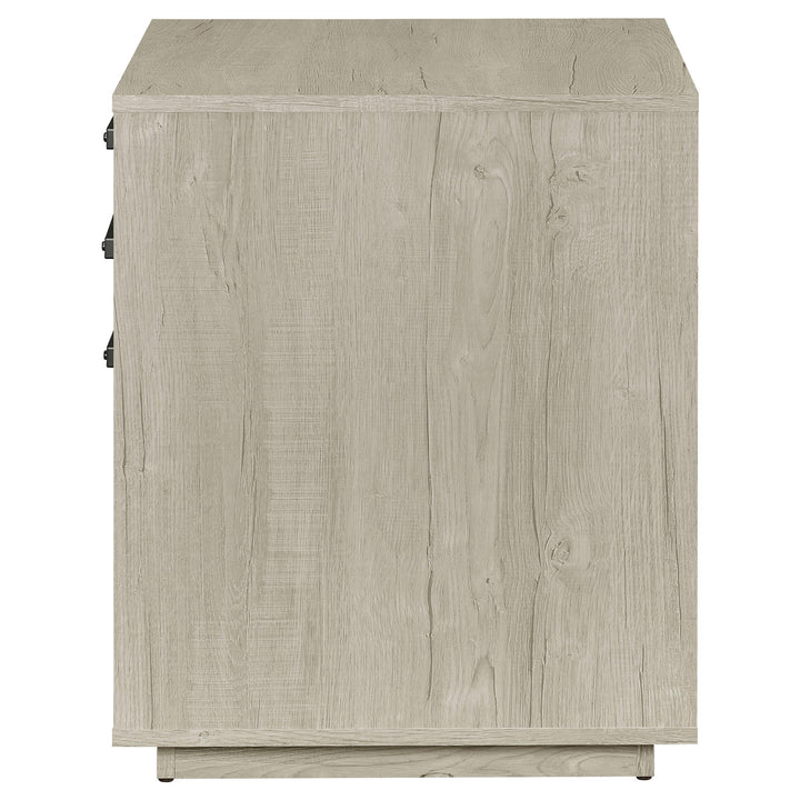 Coaster Furniture 805882 Loomis 3-drawer Home Office File Cabinet Whitewashed Grey