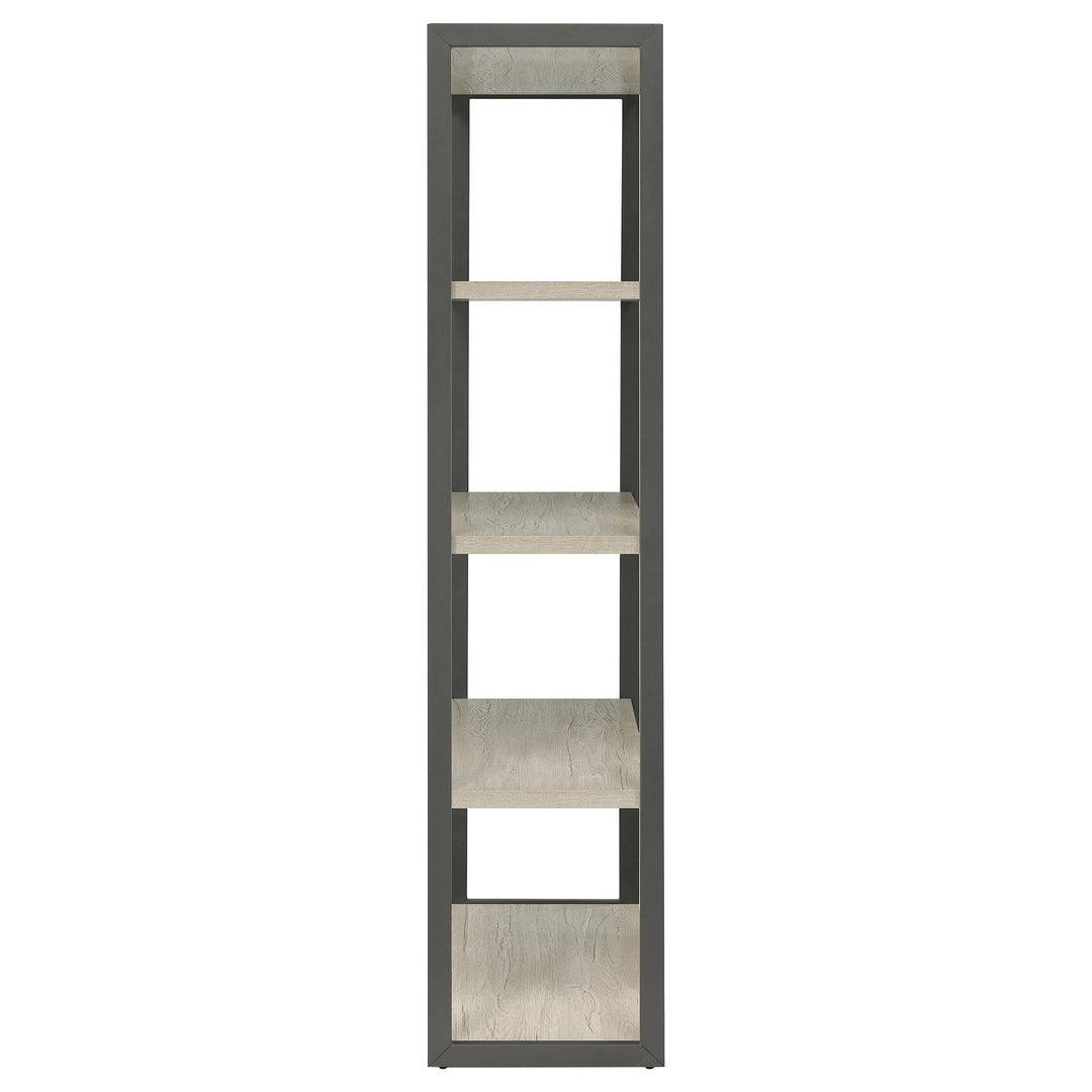 Coaster Furniture 805883 Loomis 72-inch 4-shelf Bookshelf Whitewashed Grey