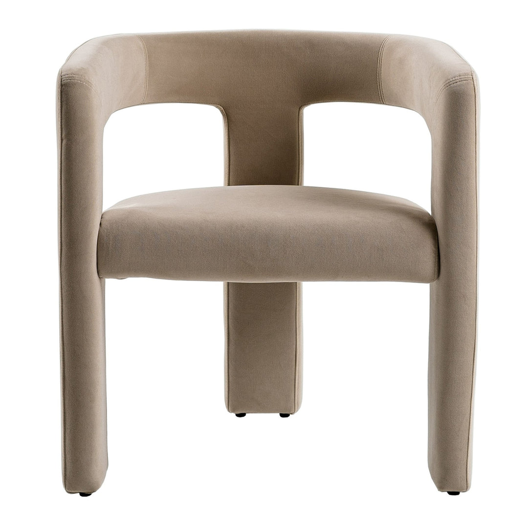 Cherish  Modern Beige Fabric Dining Chair