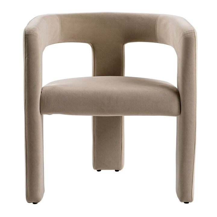 Cherish  Modern Beige Fabric Dining Chair