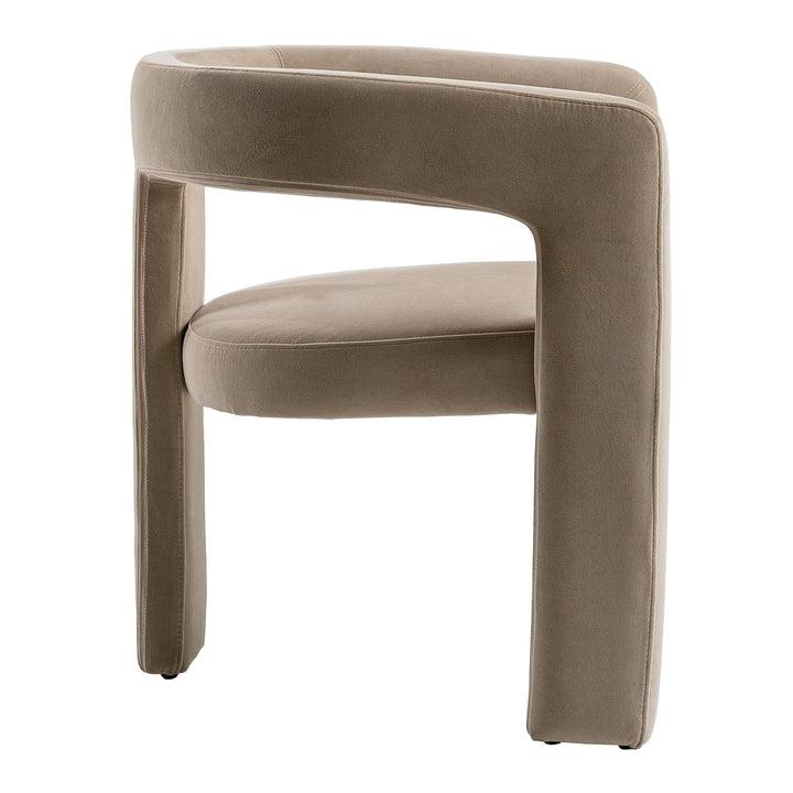 Cherish  Modern Beige Fabric Dining Chair