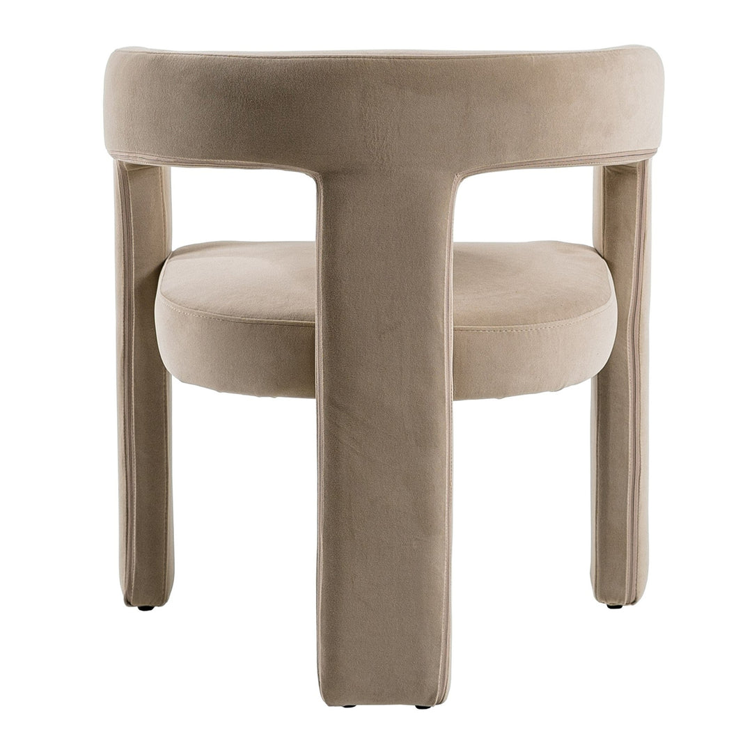 Cherish  Modern Beige Fabric Dining Chair