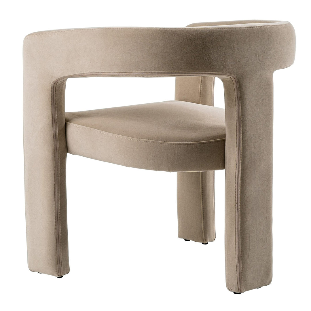 Cherish  Modern Beige Fabric Dining Chair
