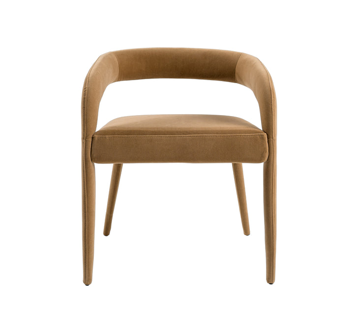Mundra - Modern Tan Fabric Dining Chair
