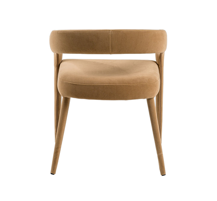 Mundra - Modern Tan Fabric Dining Chair
