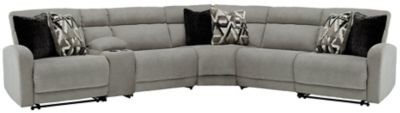 Colleyville - 6-Piece Power Reclining Sectional - Stone by Ashley Furniture product image