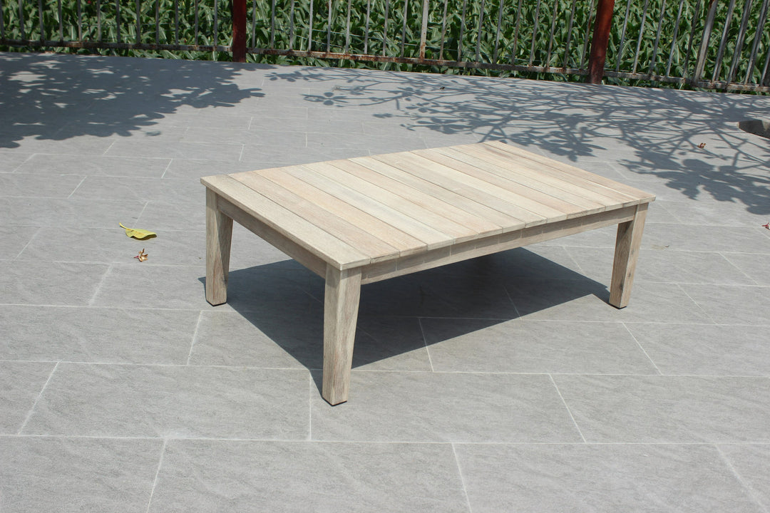 Calm - Outdoor Grey + Acacia Sofa Set