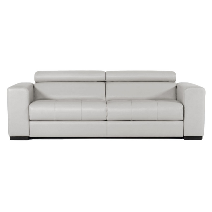 Icon - Modern Italian Grey Leather Sofa Bed