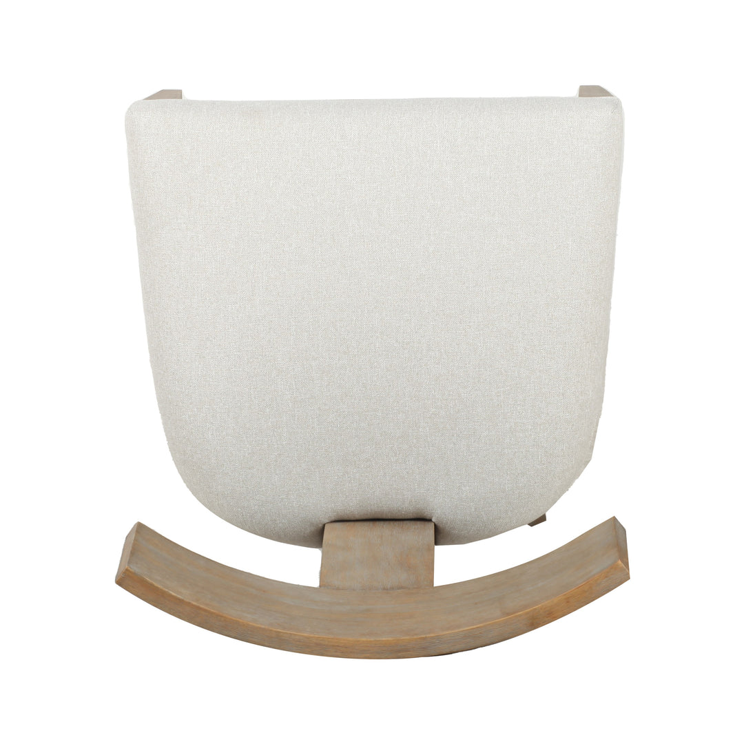 Fabien  Mid-Century Modern Beige Linen + Wood Dining Chair (Set of 2)