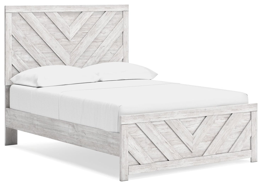 Cayboni - Full Panel Bed - Whitewash by Ashley Furniture product image