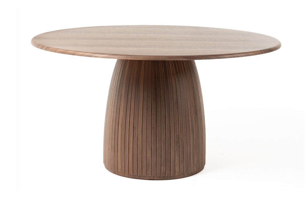 Sheridan - Mid-Century Modern Walnut Round Dining Table