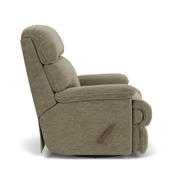 Geneva Swivel Gliding Recliner Gray