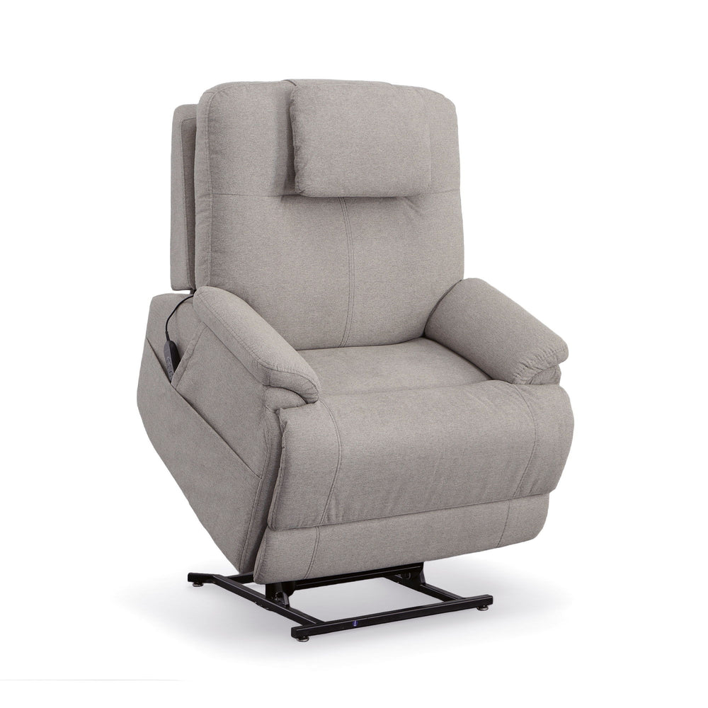Zecliner Model 1 Fabric Power Lift Sleep Recliner with Power Headrest & Lumbar in Dove