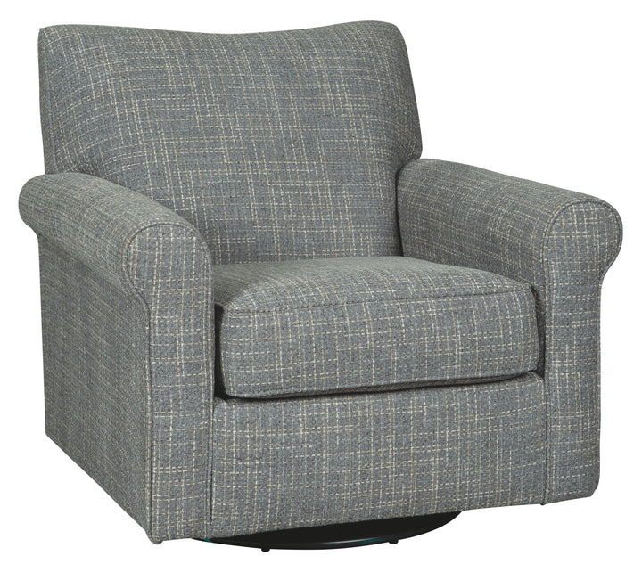 Renley - Swivel Glider Accent Chair - Ash