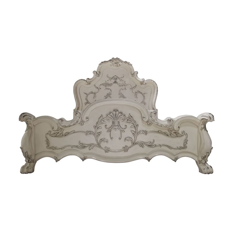 Dresden - Queen Bed - Bone White