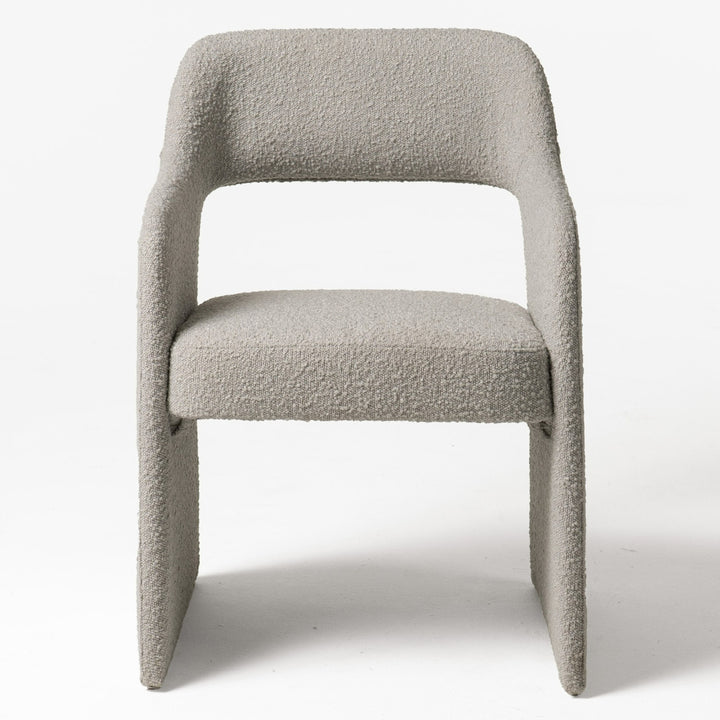 Bishop  Modern Grey Fabric Dining Chair