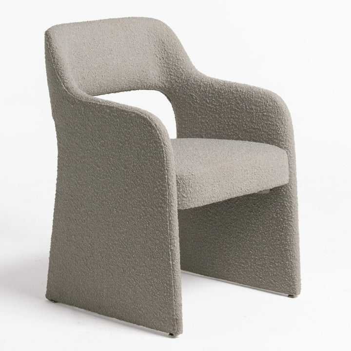 Bishop  Modern Grey Fabric Dining Chair