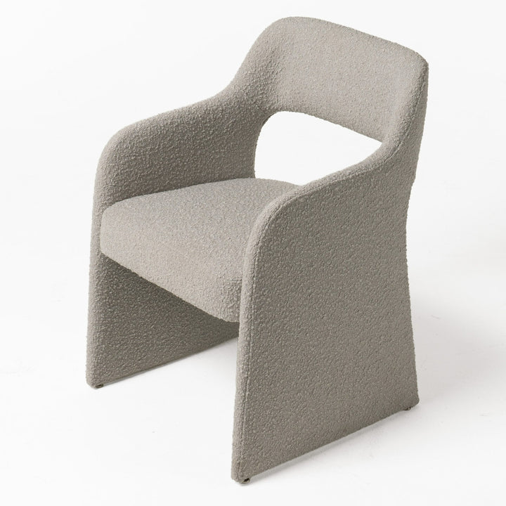 Bishop  Modern Grey Fabric Dining Chair