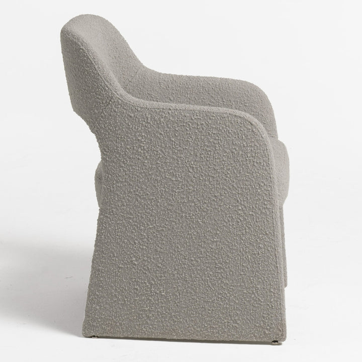 Bishop  Modern Grey Fabric Dining Chair