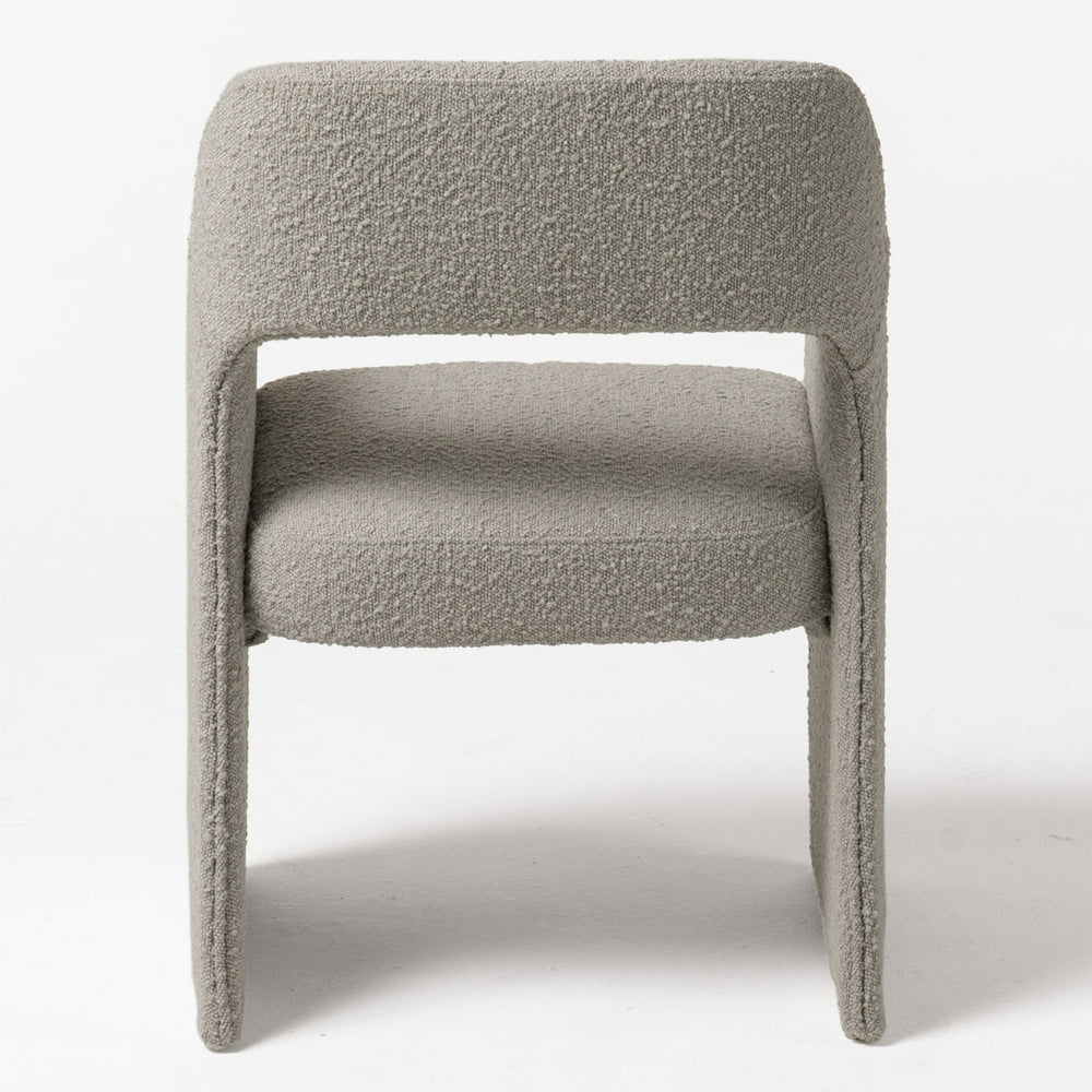 Bishop - Modern Grey Fabric Dining Chair - View 9