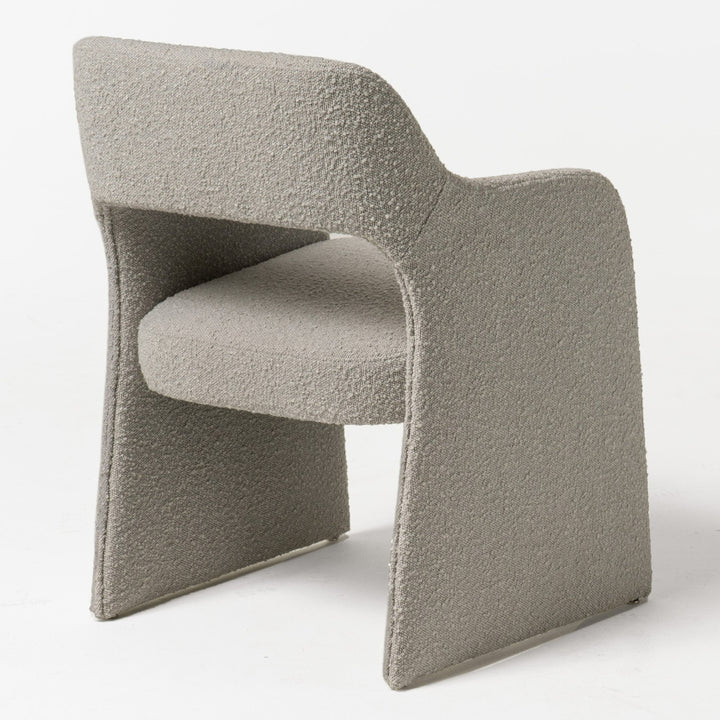 Bishop  Modern Grey Fabric Dining Chair