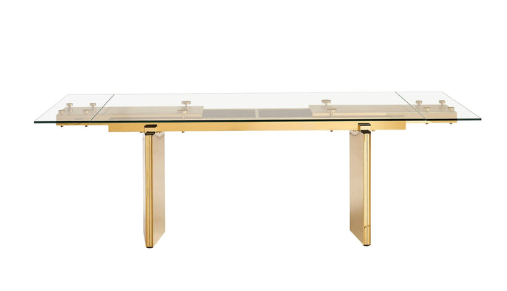 Nassim - Glam Glass Extendable Dining Table
