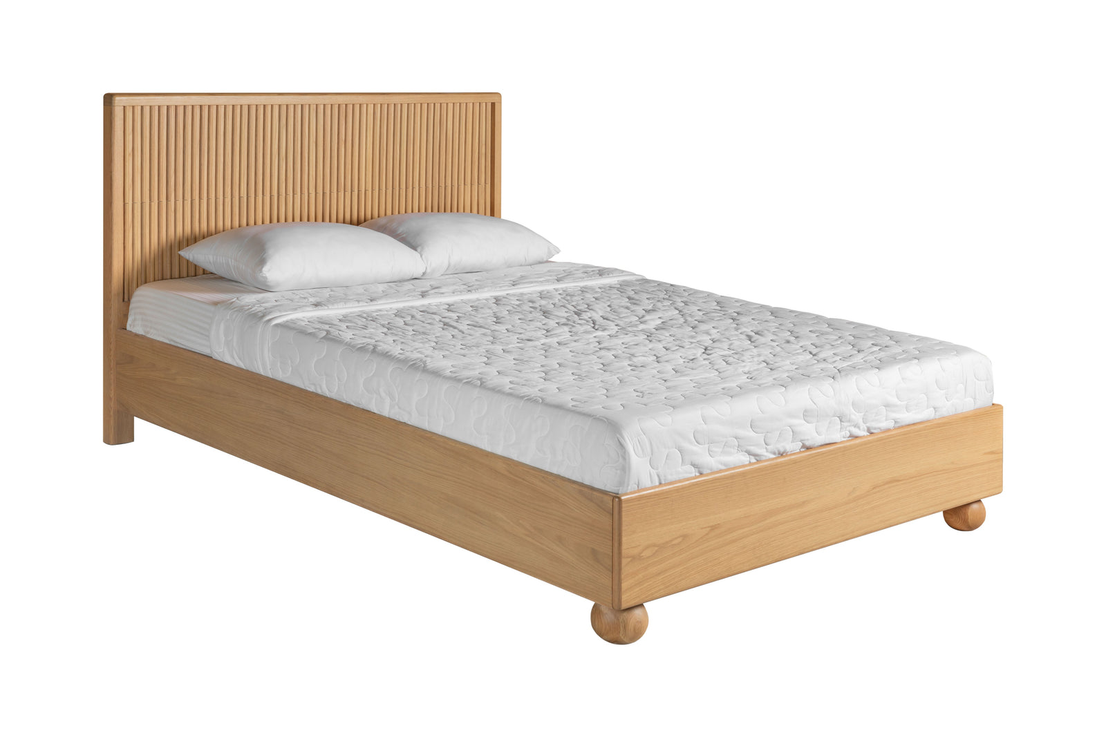 Eastern King Modrest Winters - Modern Natural Oak Bed
