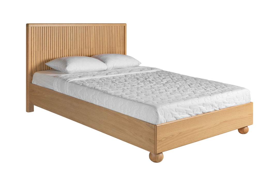 Eastern King Modrest Winters  Modern Natural Oak Bed