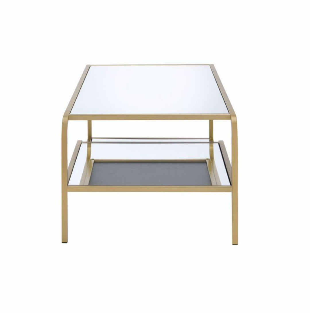Astrid - Mirrored Coffee Table - Gold